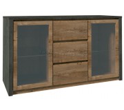 Тумба Mobhaus Montana K2D (Lefkas Oak Dark/Gray Smooth)