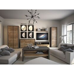 Тумба Mobhaus Montana K2DP (Lefkas Oak Dark/Gray Smooth) Thumb