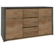 Тумба Mobhaus Montana K2DP (Lefkas Oak Dark/Gray Smooth)