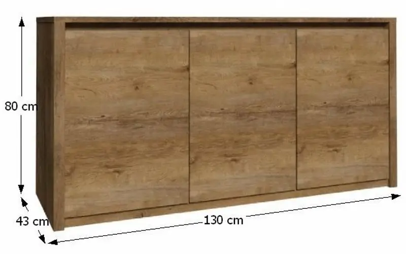 Tumba Mobhaus Montana K3D (Lefkas Oak)