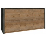 Тумба Mobhaus Montana K3D (Lefkas Oak Dark/Gray Smooth)