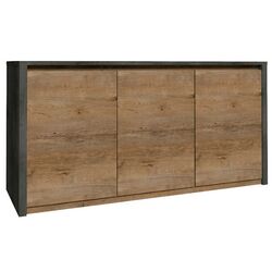 Tumba Mobhaus Montana K3D (Lefkas Oak Dark/Gray Smooth)