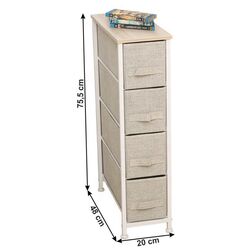 Комод Mobhaus Ofelia Typ 2 (Light Gray/White/Beige) Thumb