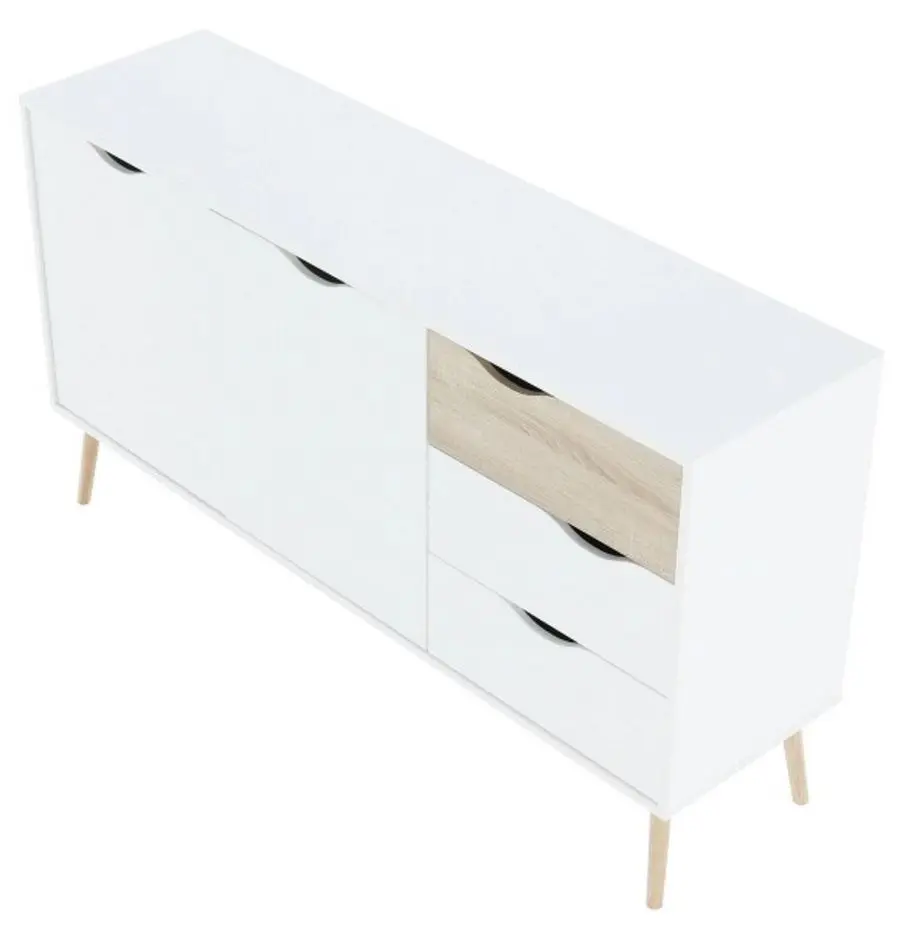 Тумба Tempo Kondela Oslo 75381 (Sonoma Oak/White)