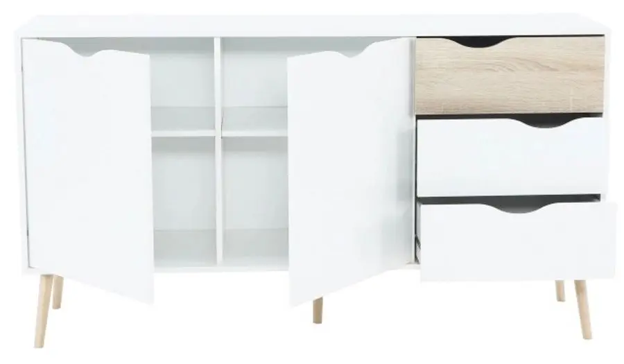 Тумба Tempo Kondela Oslo 75381 (Sonoma Oak/White)