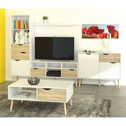 Тумба Tempo Kondela Oslo 75381 (Sonoma Oak/White) Thumb