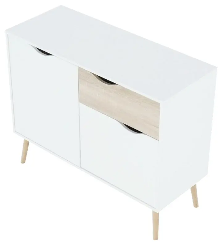 Tumba Tempo Kondela Oslo 75387 (Sonoma Oak/White) - 2