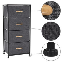 Комод Mobhaus Palmera Typ 2 (Dark Gray/Black) Thumb