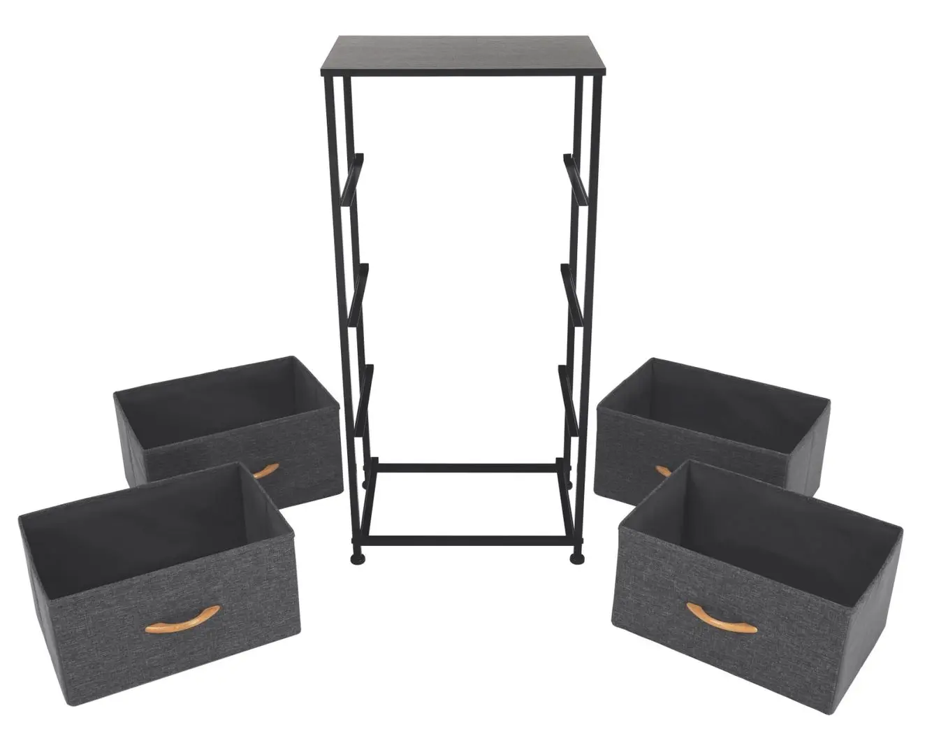 Комод Mobhaus Palmera Typ 2 (Dark Gray/Black)