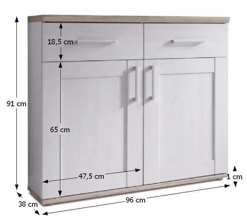 Тумба Mobhaus Provensal (White/Sanremo Oak) - 2