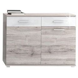 Tumba Mobhaus Rachel Typ 3 (Canyon Oak/White Extra Gloss) Thumb