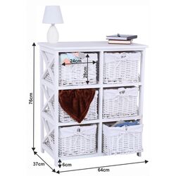 Comoda Mobhaus Rafaello 6 (White) Thumb