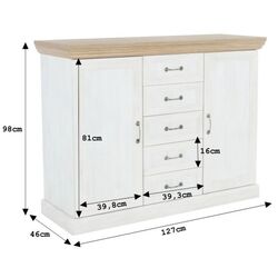 Tumba Tempo Kondela Royal K2D (Northern Pine/Wild Oak) Thumb