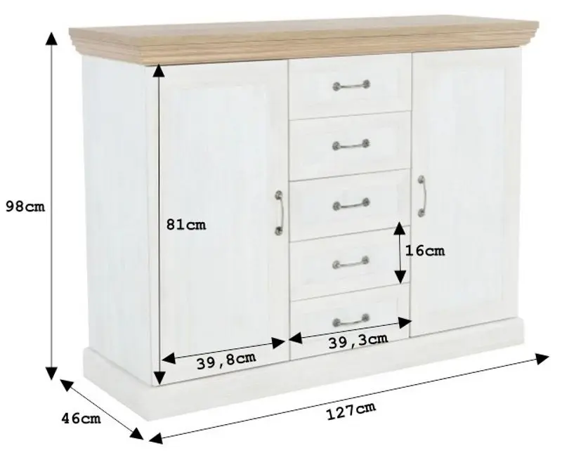 Tumba Tempo Kondela Royal K2D (Northern Pine/Wild Oak)