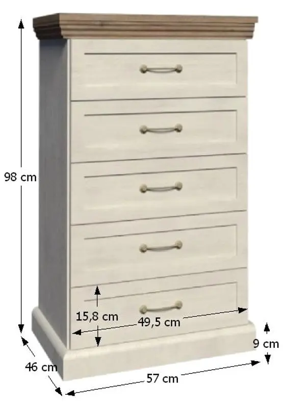 Comoda Tempo Kondela Royal KS5 (Northern Pine/Wild Oak) - 2