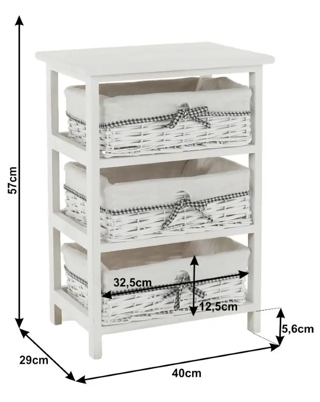 Комод Mobhaus Ruby 3 (White)