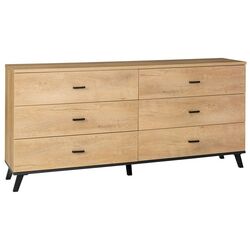 Comoda Mobhaus Siran Typ 5 (Lefkas Oak/Black)