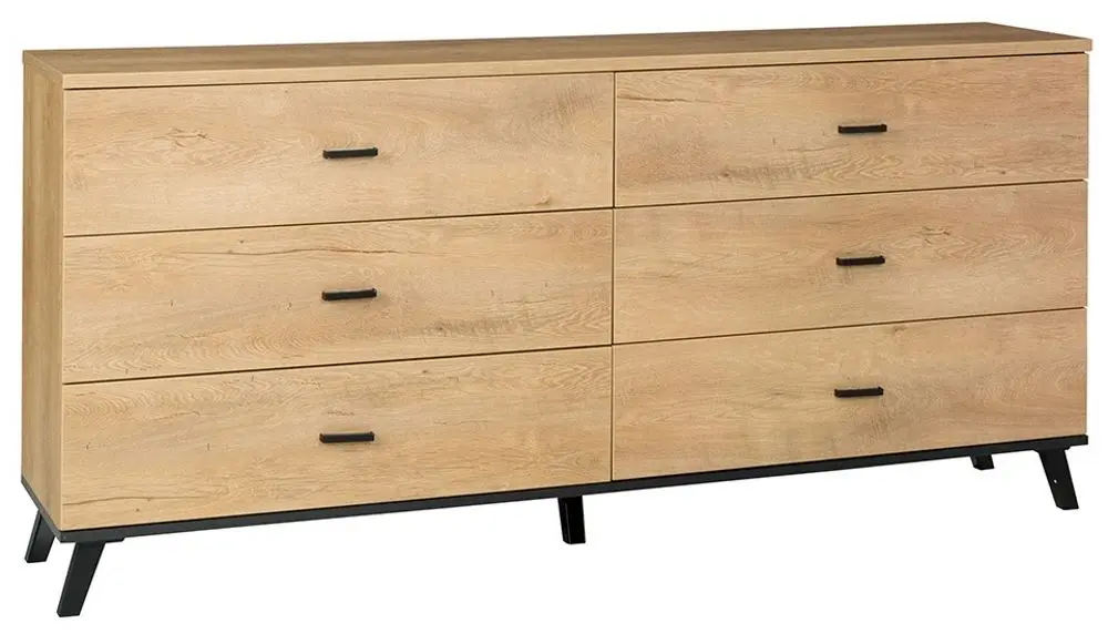 Comoda Mobhaus Siran Typ 5 (Lefkas Oak/Black)