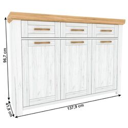 Тумба Tempo Kondela Sudbury G (Craft Oak Golden/Craft Oak White) Thumb