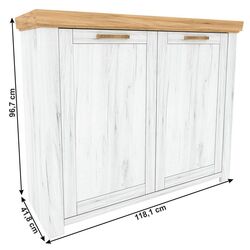 Тумба Tempo Kondela Sudbury J (Craft Oak Golden/Craft Oak White) Thumb