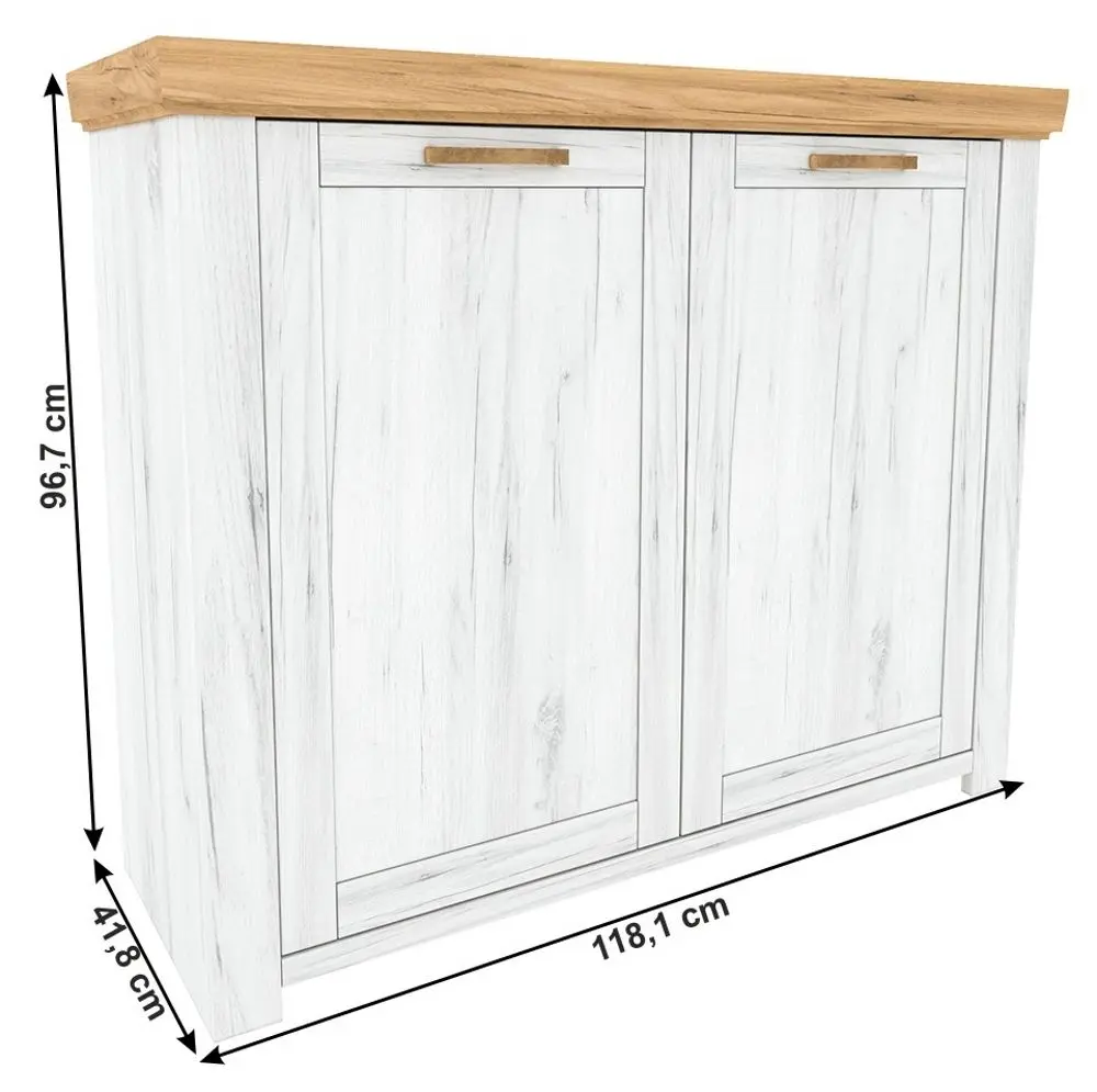 Тумба Tempo Kondela Sudbury J (Craft Oak Golden/Craft Oak White) - 3