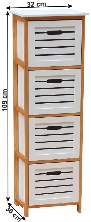 Комод Mobhaus Talas (White/Natural) - 2