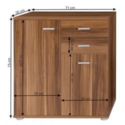 Тумба Mobhaus Tampa 2-2T2S (Plum) Thumb