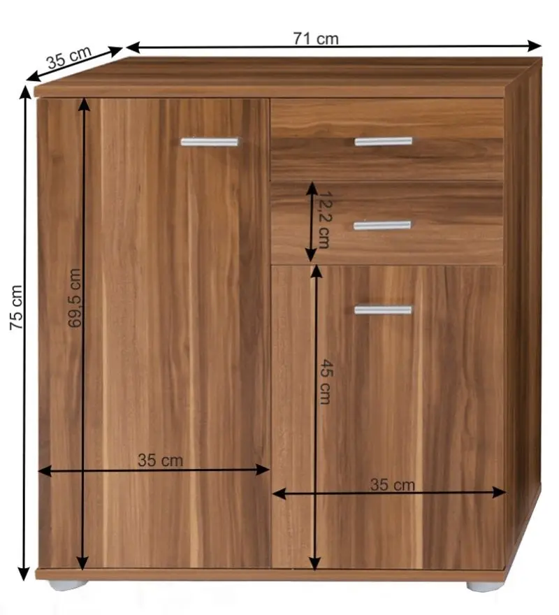 Тумба Mobhaus Tampa 2-2T2S (Plum) - 2