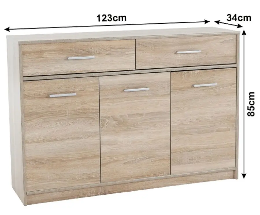 Тумба Mobhaus Teyo 3D2S (Sonoma Oak) - 2