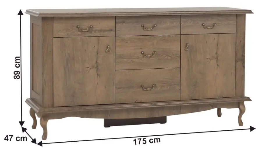 Tumba Tempo Kondela Vilar DA7 (Lefkas Oak)