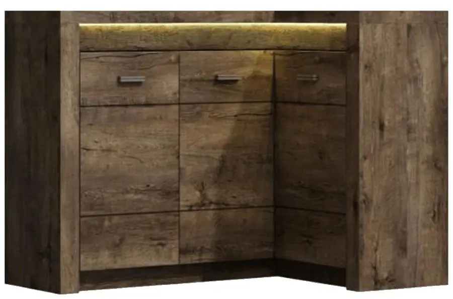 Тумба угловая Tempo Kondela Infinity I-15 (Ash Dark)