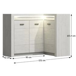 Tumba de colt Tempo Kondela Infinity I-15 (Ash White) Thumb