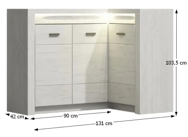 Tumba de colt Tempo Kondela Infinity I-15 (Ash White) - 3