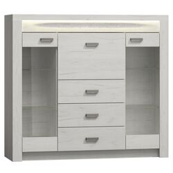Tumba-vitrina Tempo Kondela Infinity I-08 (Ash White)