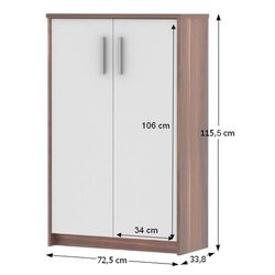 Dulap Mobhaus Johan 2 New 13 JH033 (Plum/White) Thumb