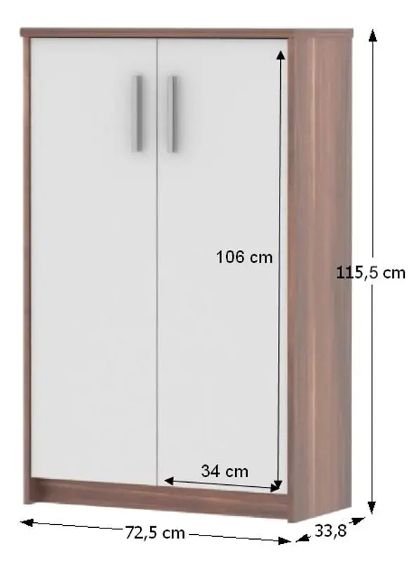 Dulap Mobhaus Johan 2 New 13 JH033 (Plum/White) - 2