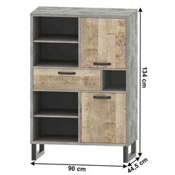 Tumba Tempo Kondela Baria 2D1S (Sand Oak/Gray) Thumb