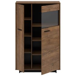 Tumba Tempo Kondela Delis C2 Right (Bolzano Oak/Black) Thumb