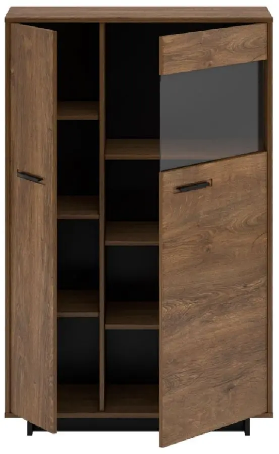 Tumba Tempo Kondela Delis C2 Right (Bolzano Oak/Black)
