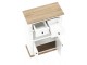 Шкафчик Mobhaus Leon MZ8 (White/Grand Oak)