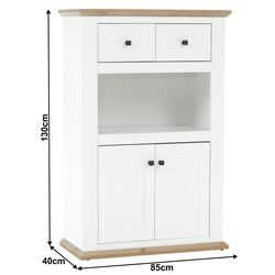 Dulap Mobhaus Leon MZ8 (White/Grand Oak) Thumb