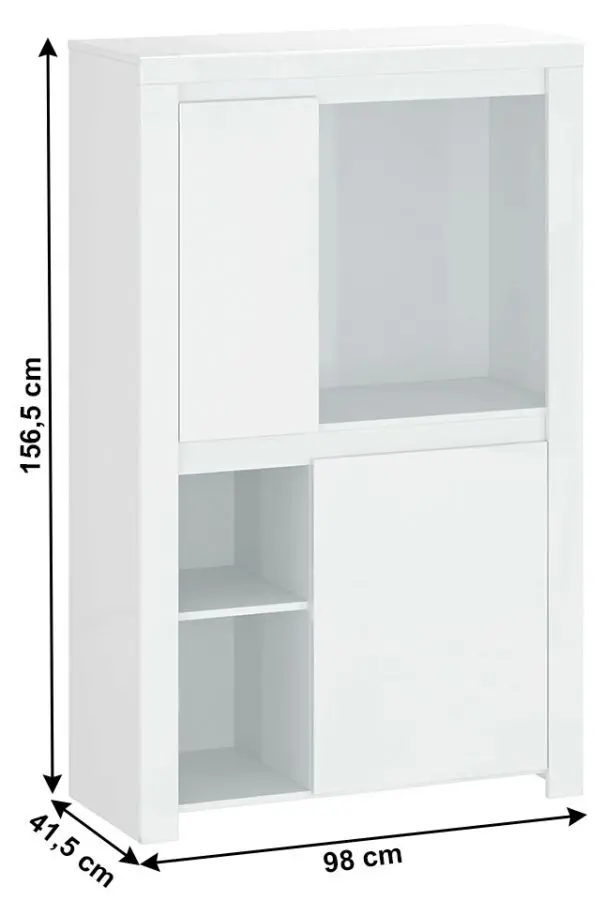 Tumba Mobhaus Lindy 2D (White Gloss) - 3