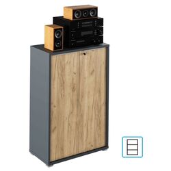 Dulap Tempo Kondela Rioma New Typ 09 (Graphite/Artisan Oak) Thumb