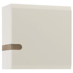 Dulap suspendat Mobhaus Lynatet Typ 65 (White Extra High Gloss/Sonoma Oak Truffle Dark)