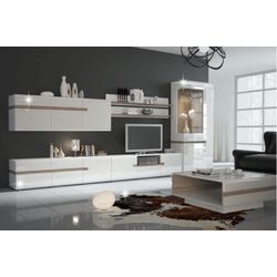 Dulap suspendat Mobhaus Lynatet Typ 65 (White Extra High Gloss/Sonoma Oak Truffle Dark) Thumb