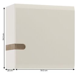 Dulap suspendat Mobhaus Lynatet Typ 65 (White Extra High Gloss/Sonoma Oak Truffle Dark) Thumb
