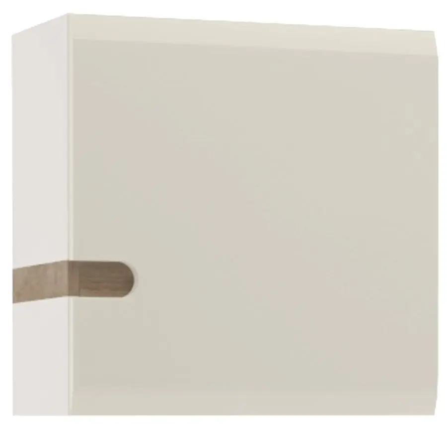 Dulap suspendat Mobhaus Lynatet Typ 65 (White Extra High Gloss/Sonoma Oak Truffle Dark)
