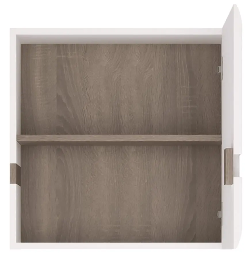 Dulap suspendat Mobhaus Lynatet Typ 66 (White Extra High Gloss/Sonoma Oak Truffle Dark) - 2