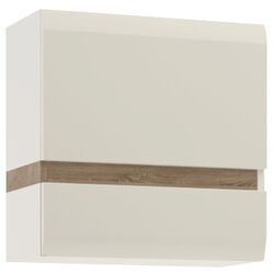 Dulap suspendat Mobhaus Lynatet Typ 66 (White Extra High Gloss/Sonoma Oak Truffle Dark)