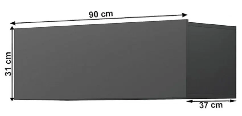 Dulap suspendat Mobhaus Spring ED90 (Graphite) - 3